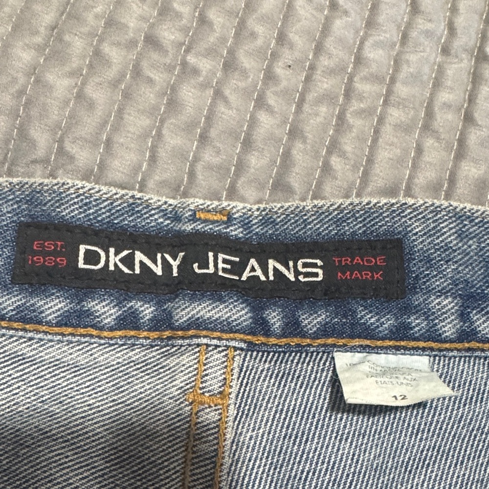 DKNY  vintage .Light Blue Denim Jeans 90s - Picture 2 of 12